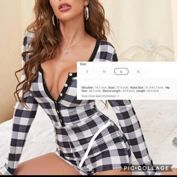 LARGE or Xtra large romper + your choice of matching earrings! - Picture 12 of 15